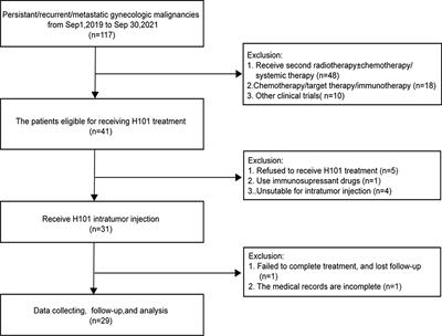 Efficacy and Safety of Recombinant Human Adenovirus Type 5 (H101) in Persistent, Recurrent, or Metastatic Gynecologic Malignancies: A Retrospective Study